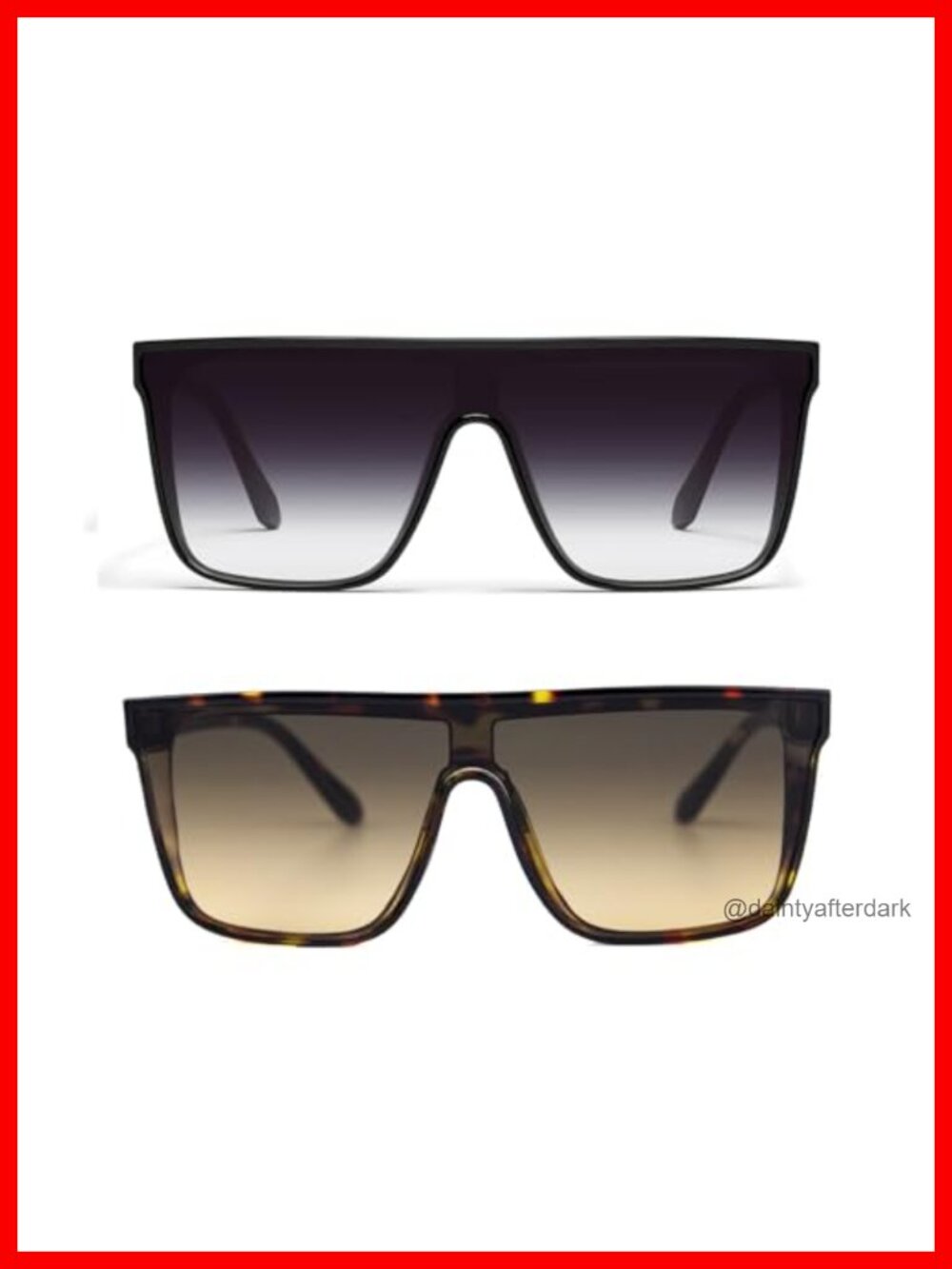 Square Flat Top Sunglasses UV400 Full Frame Lightweight Unisex Outdoor Running